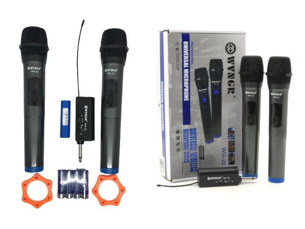 &u+ MICROFONO INALAMBRICO DOBLE UHF WE-22